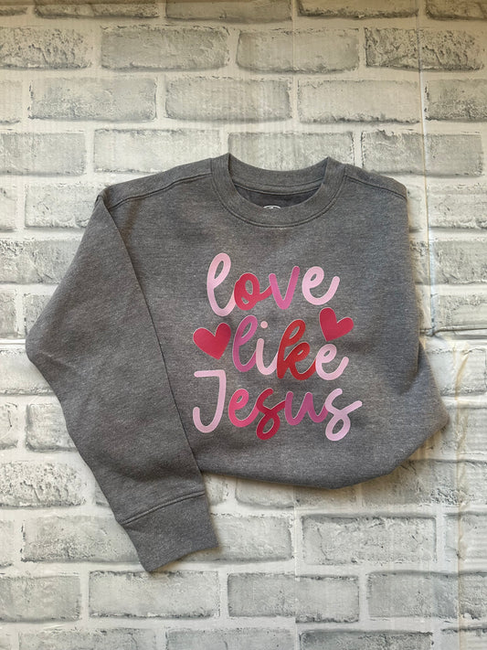 Love like Jesus kids crewneck