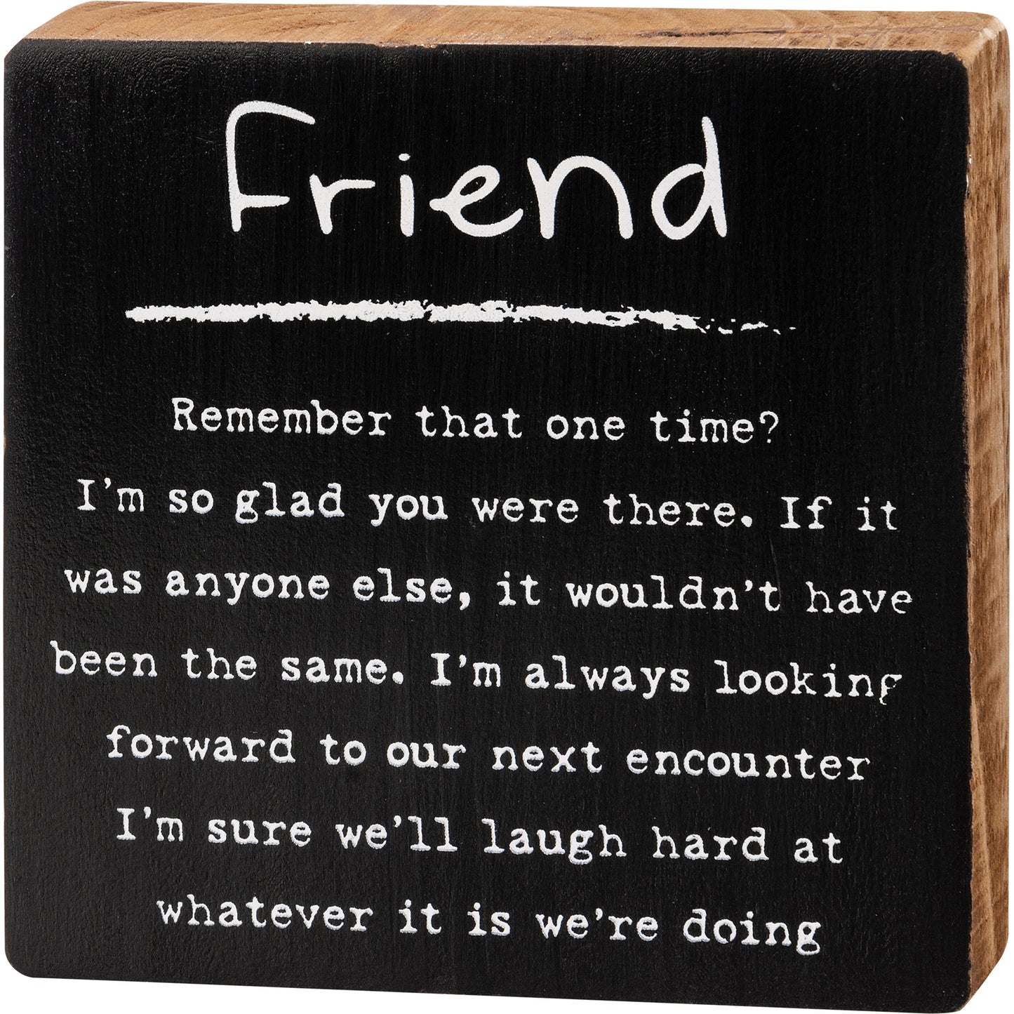 Friends- word block