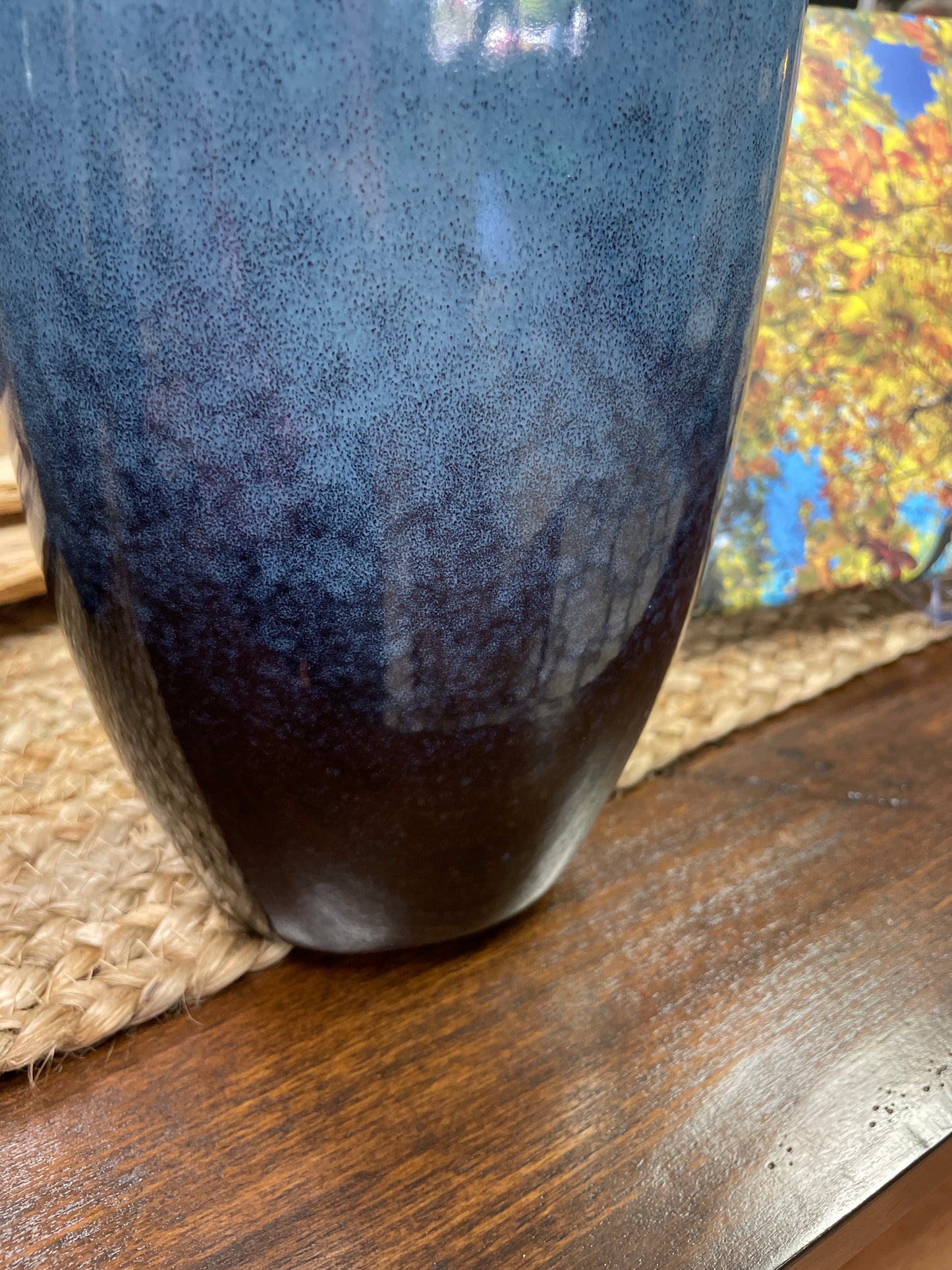 Blue Tall Vase - Ceramic