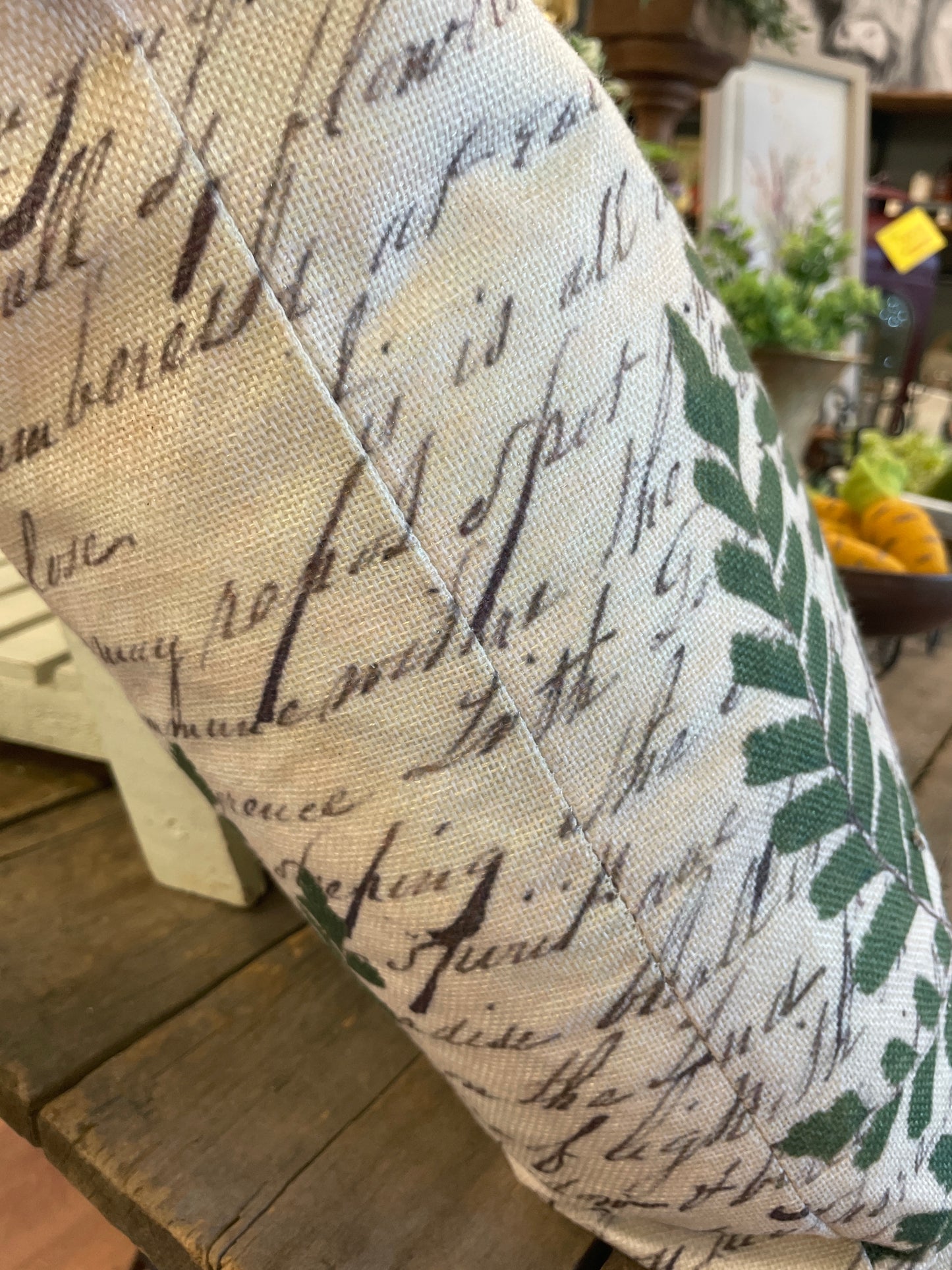 Fern Leaf - writing Pillow