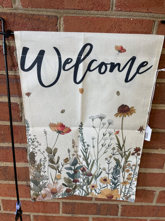 Garden Flag - Welcome Floral - Fall Floral