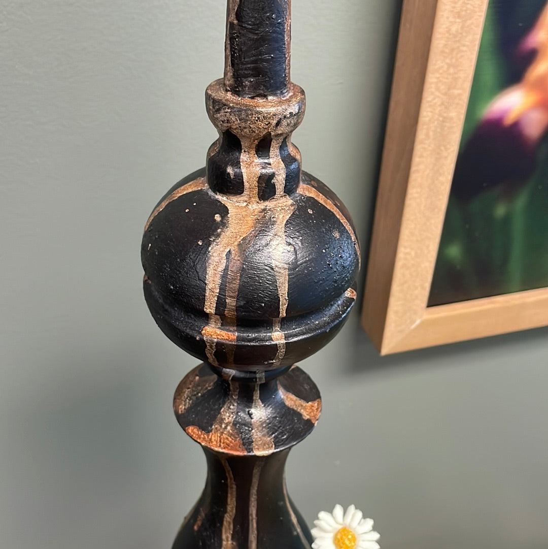 Black/Gold Finial - Tall