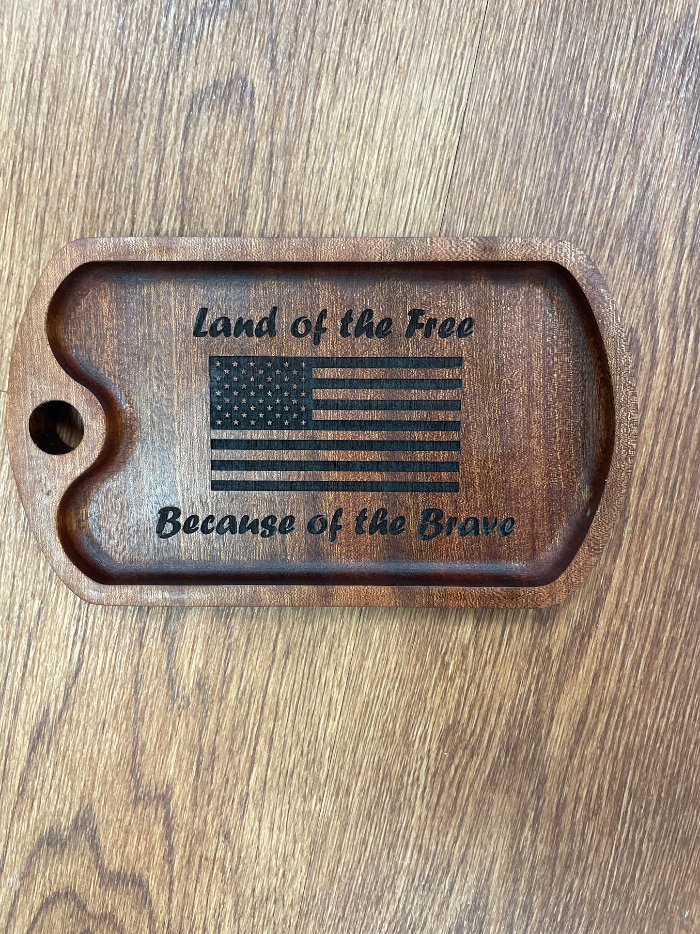 Valet Trays - Military - Sapele