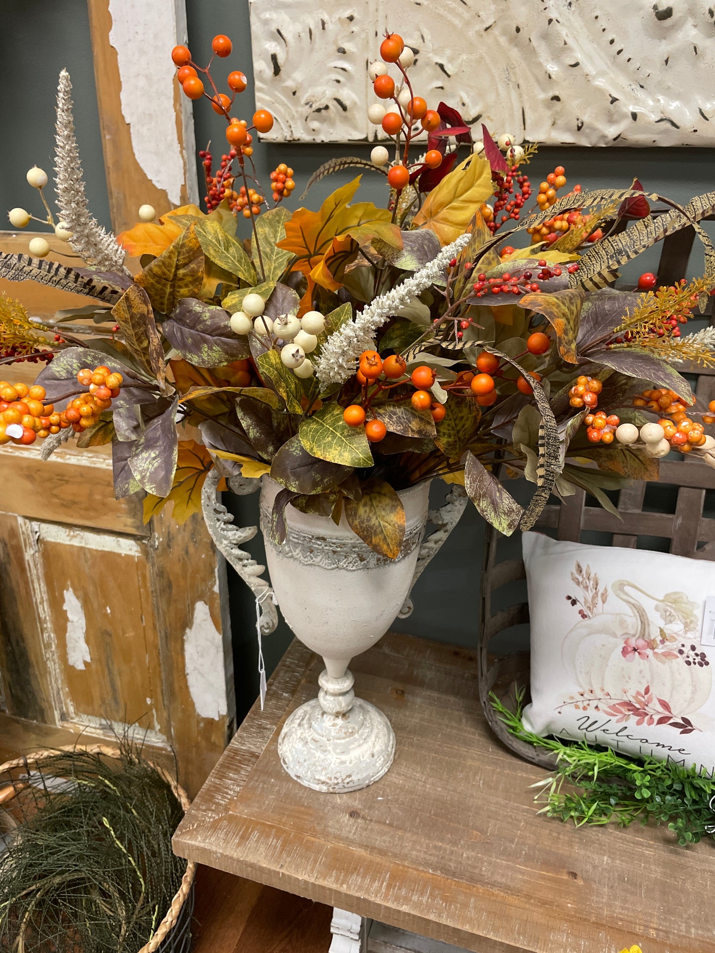 22" Fall Feathered Stem - Light