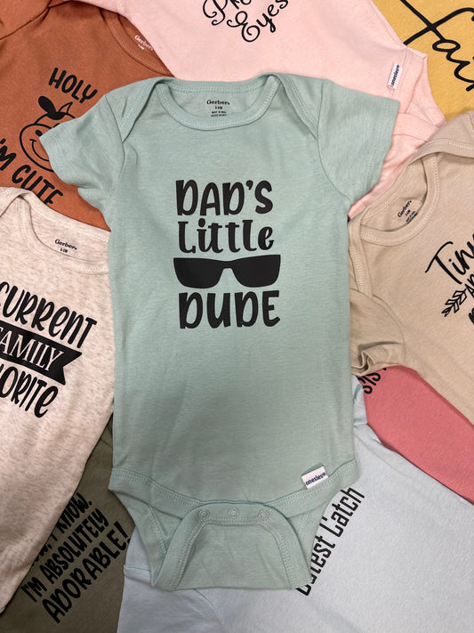 Dads Little Dude Onesie