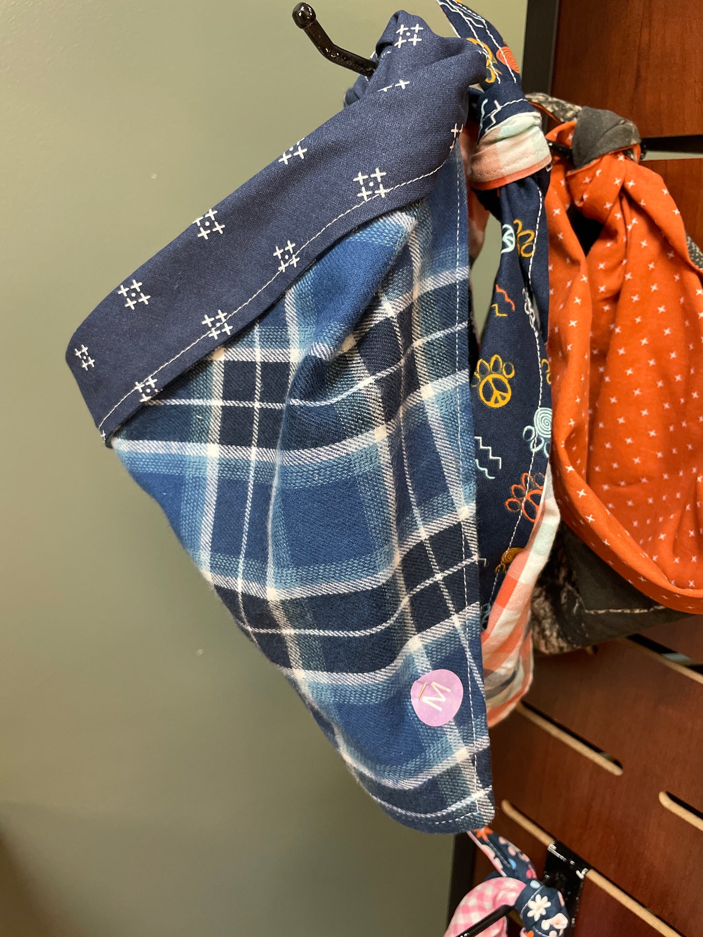 Bandana - Multi Plaid w/blue