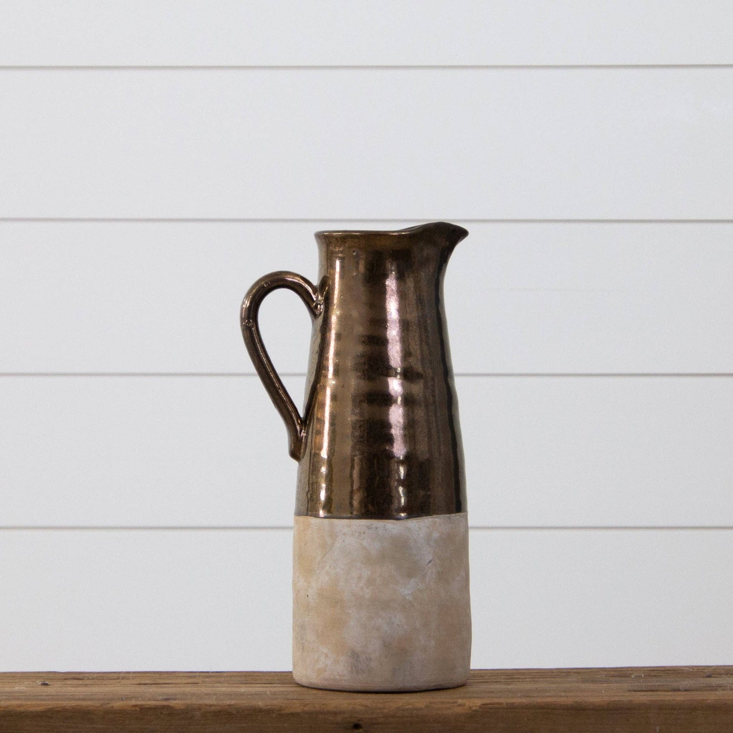 Metallic Two-Toned Pitcher