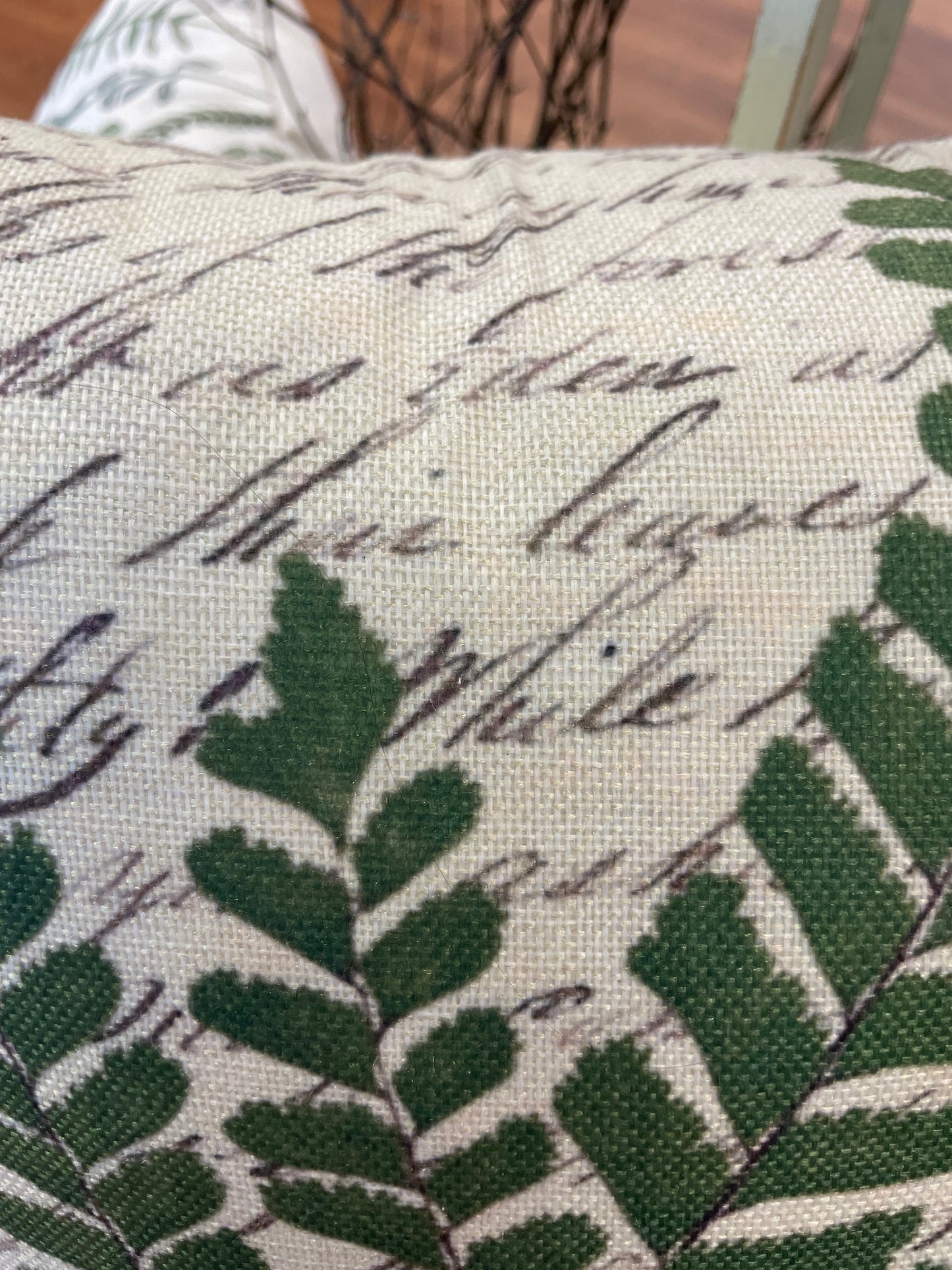 Fern Leaf - writing Pillow