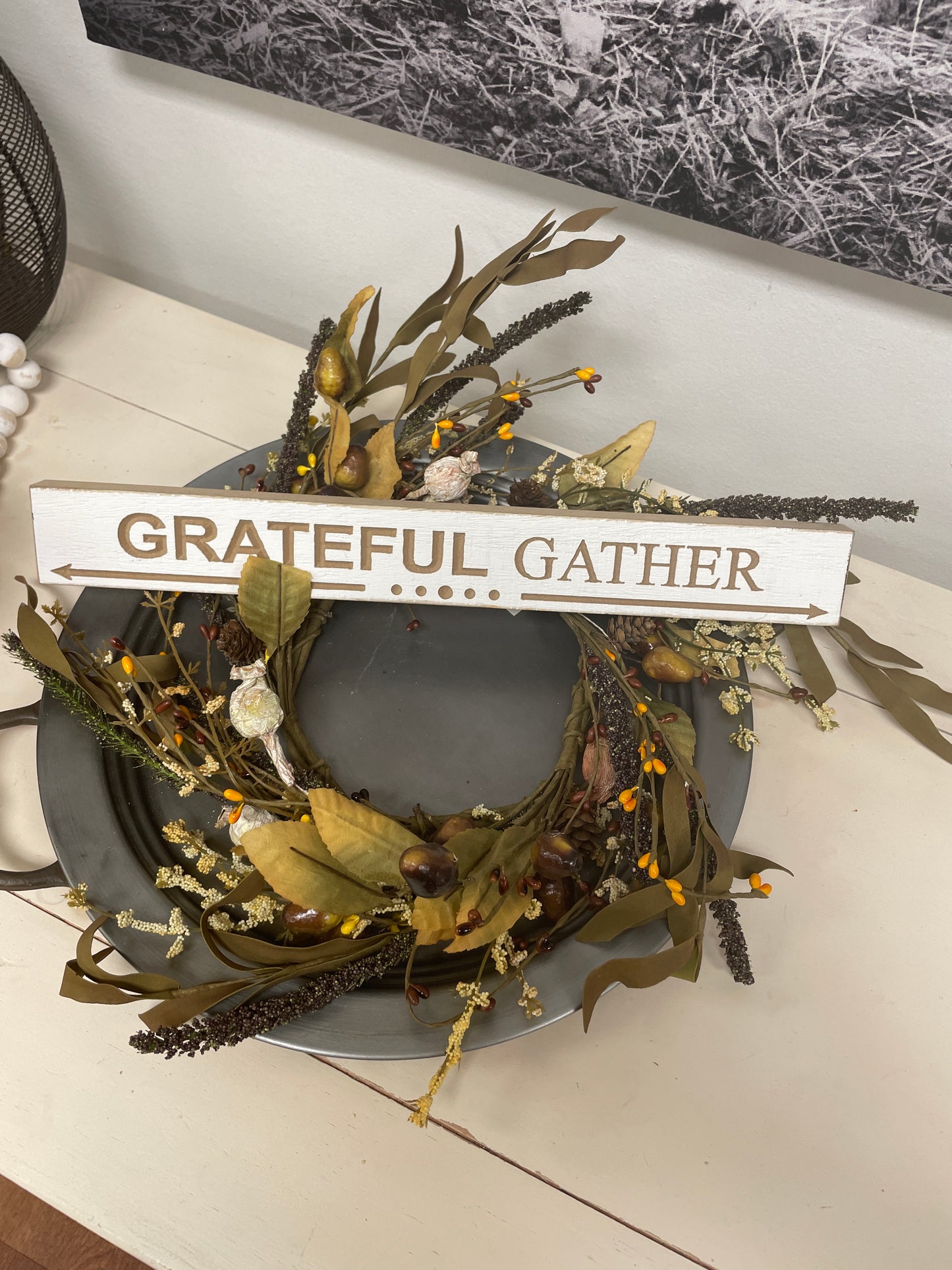 Grateful Gather Word Block