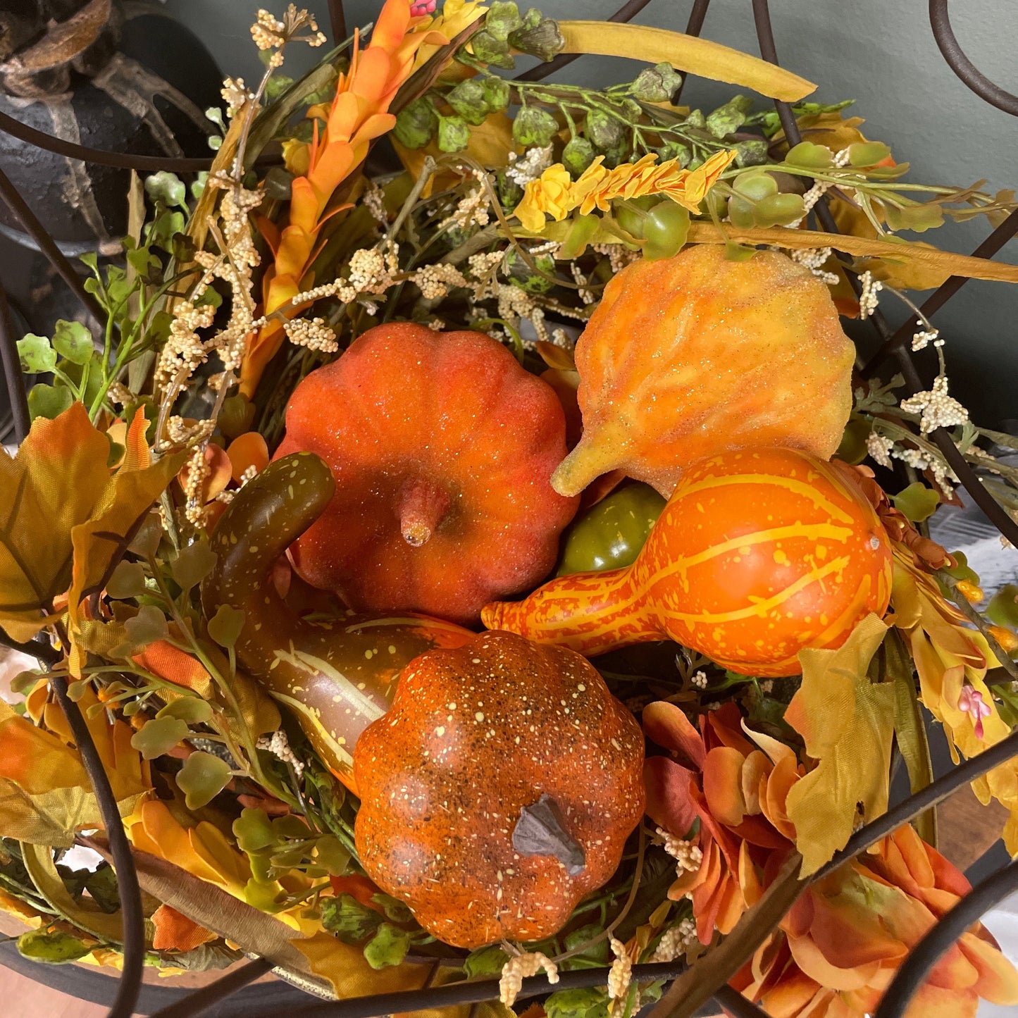 Fall Hydrangea Candle Ring