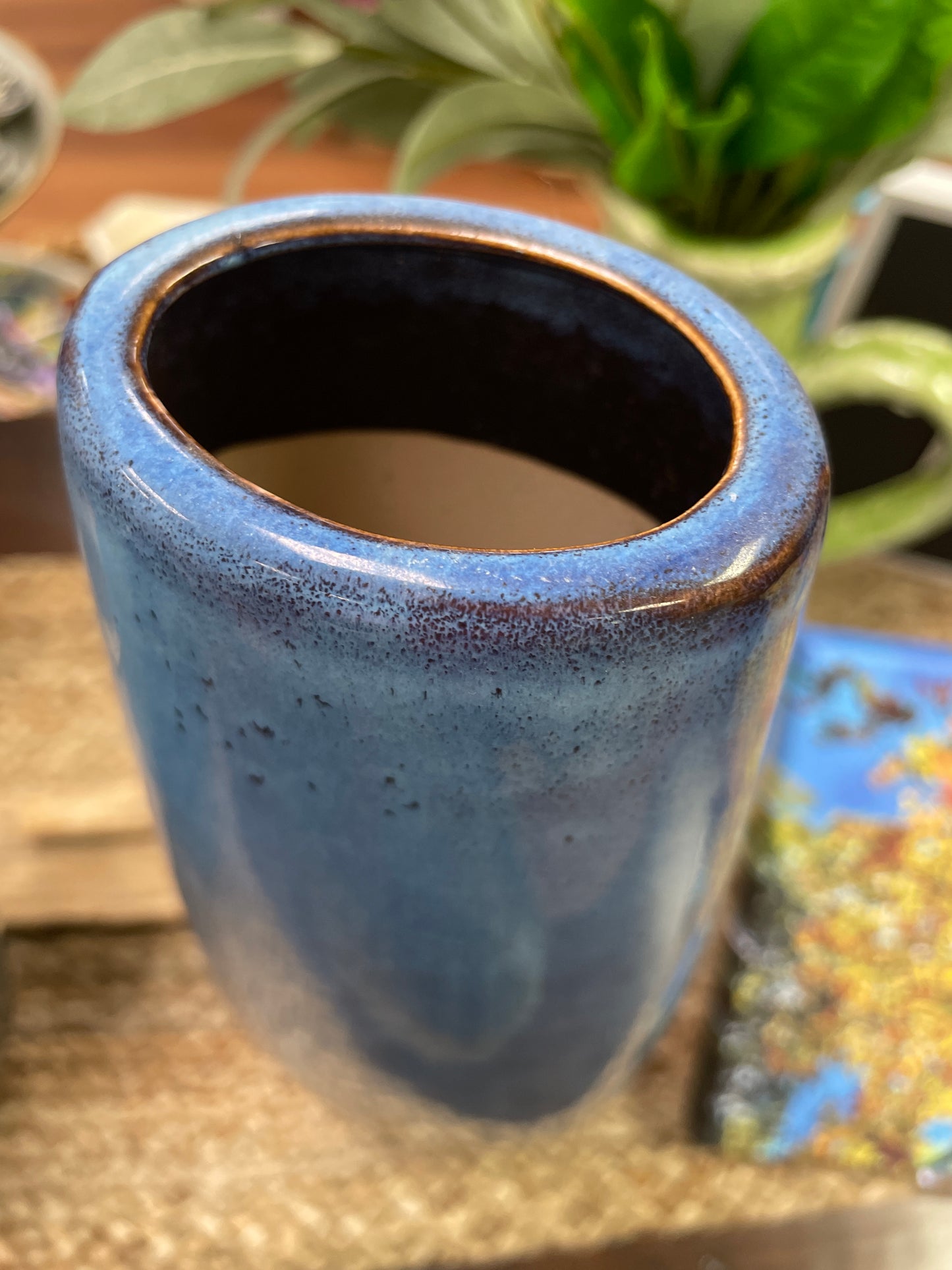 Blue Tall Vase - Ceramic