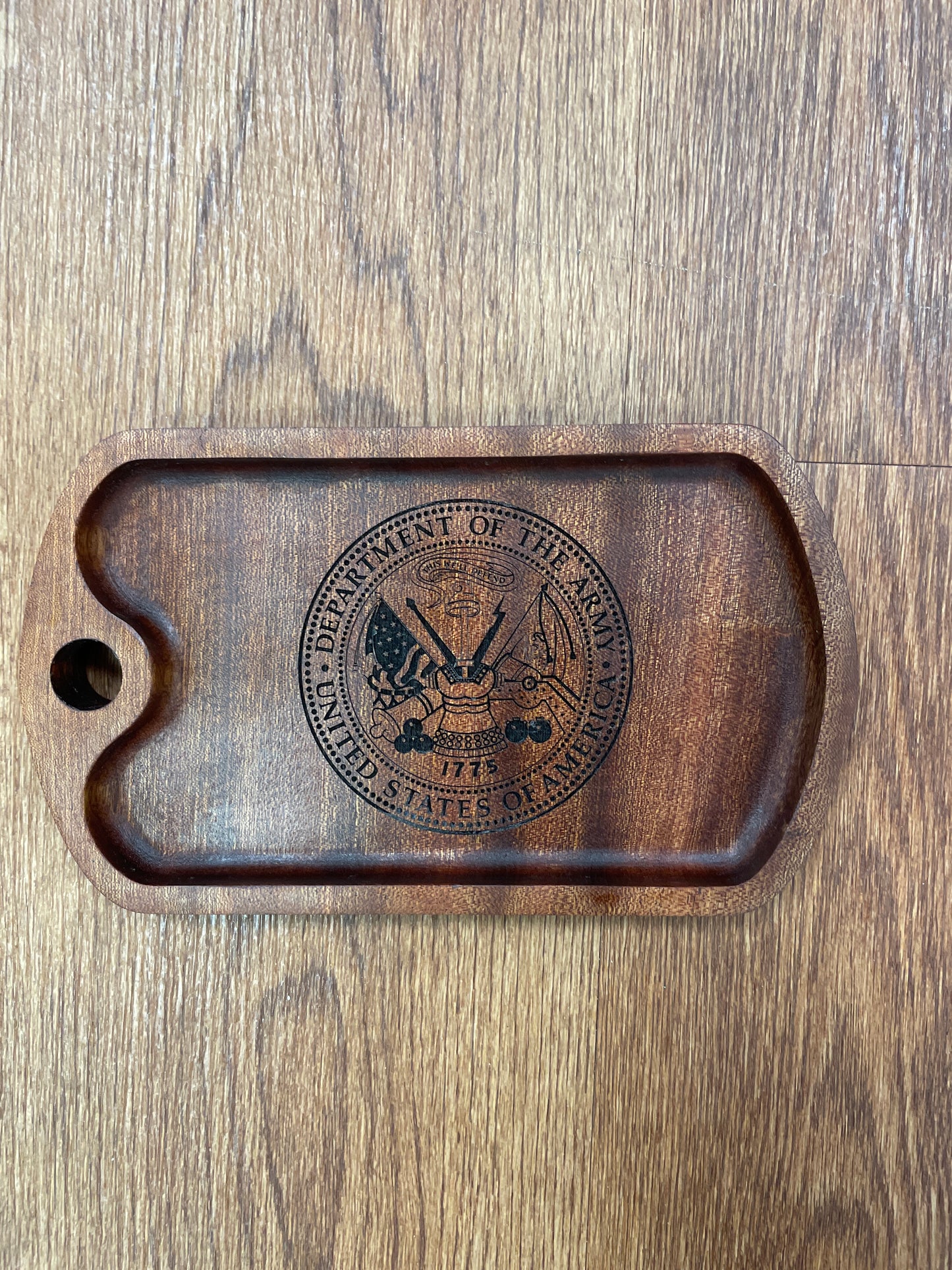 Valet Trays - Military - Sapele