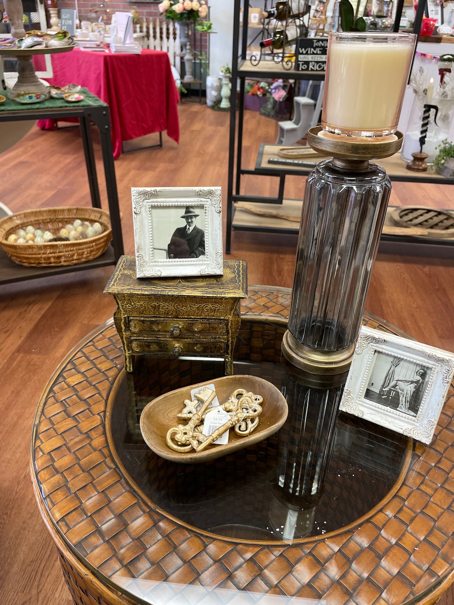 Gold Vanity Storage Box