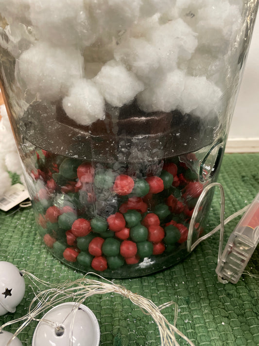 Red Green Beads