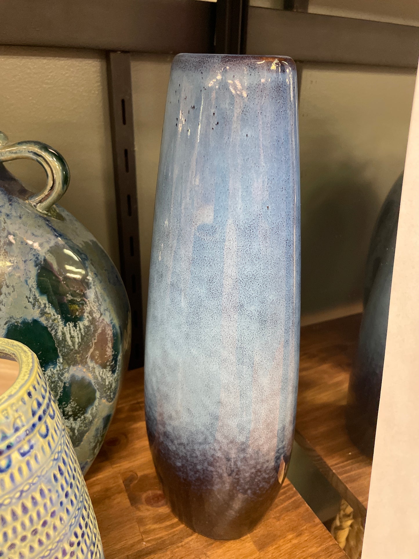 Blue Tall Vase - Ceramic