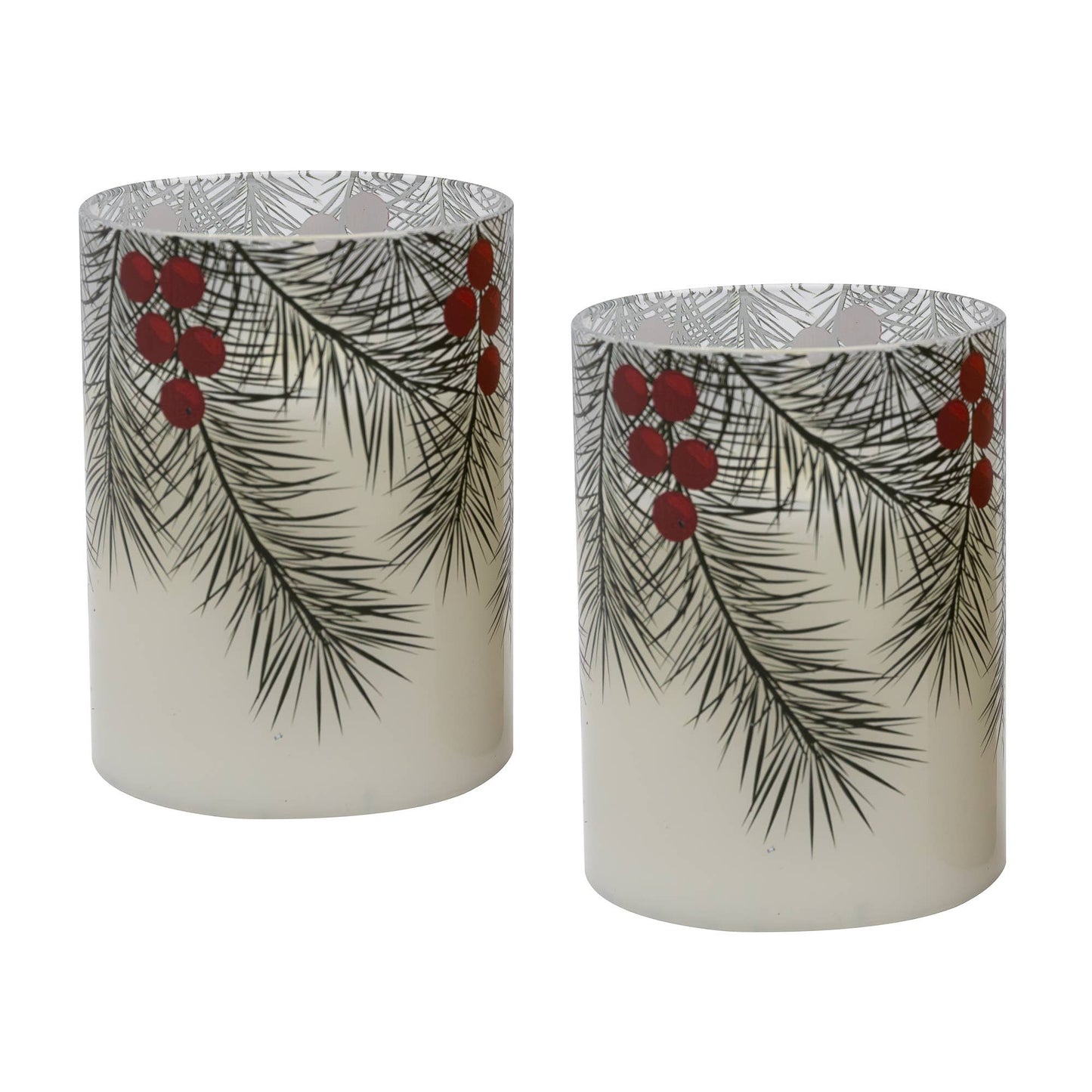 Glass Candles - Green Pine