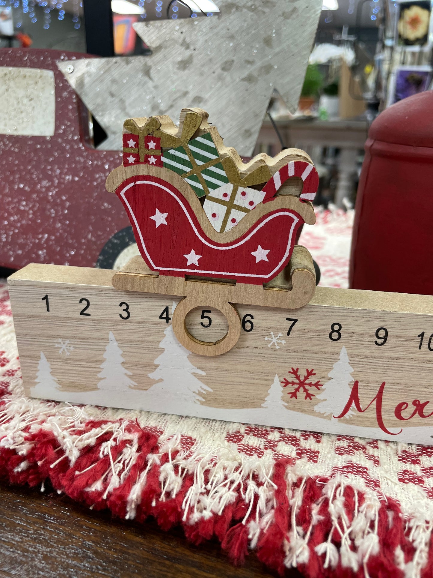 Sleigh Advent Calendar Christmas