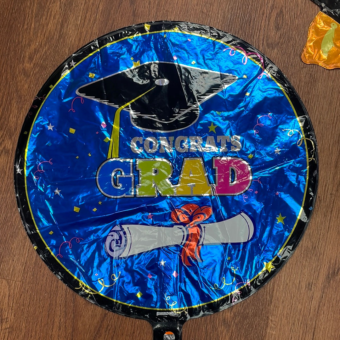 Mylar Balloons - Graduation - Star & Circle