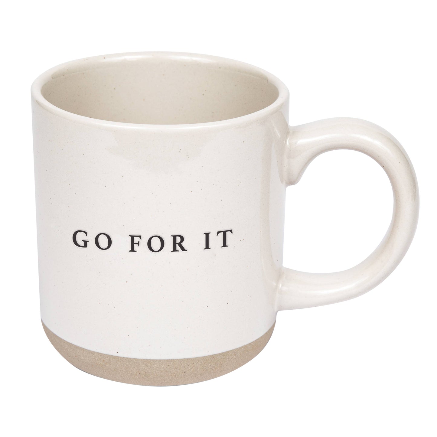 Go For It Stoneware Coffee Mug -