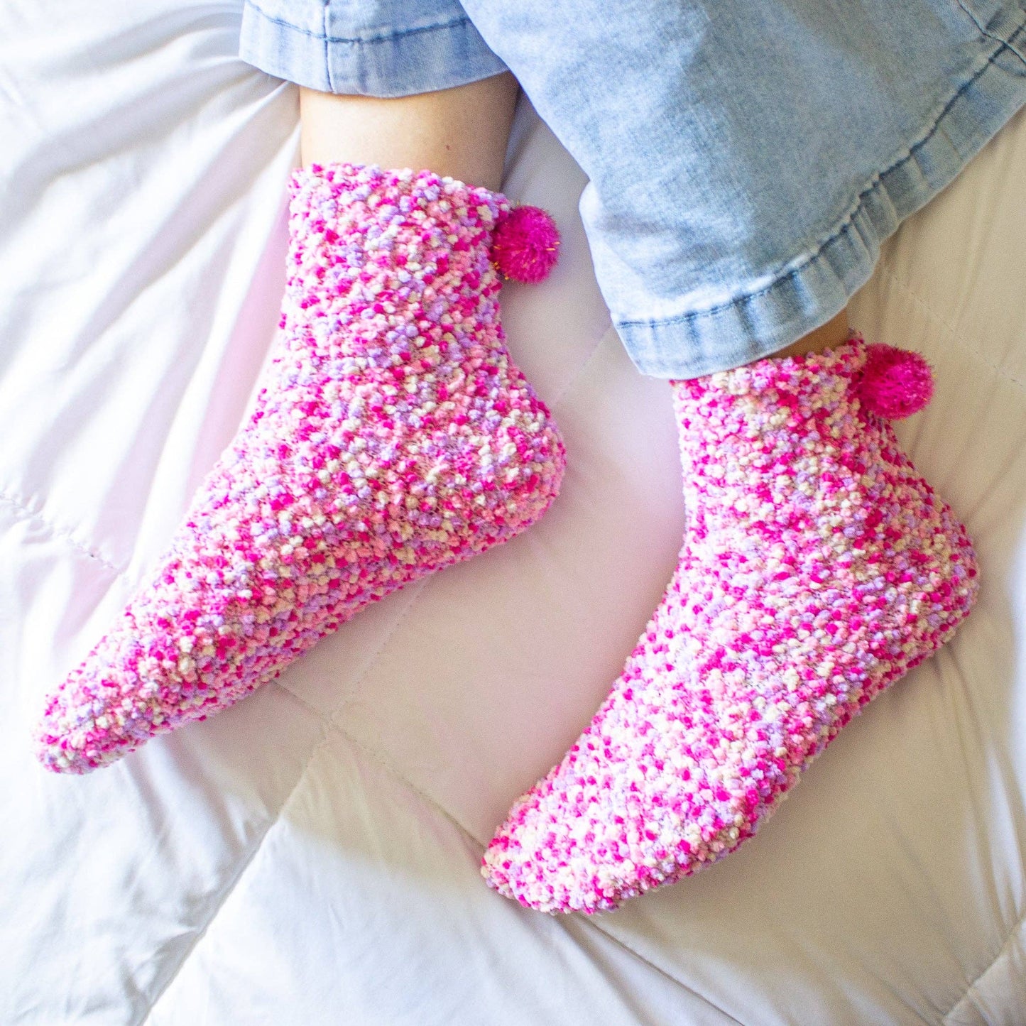 Cozy Cupcake Socks | 9 Colors (Plain)