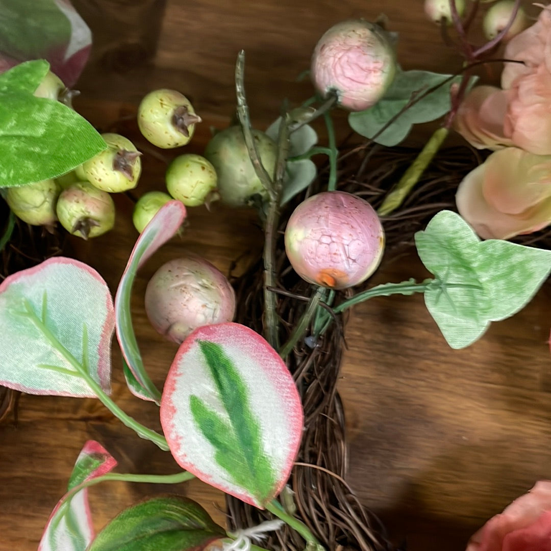 Peony small wreath