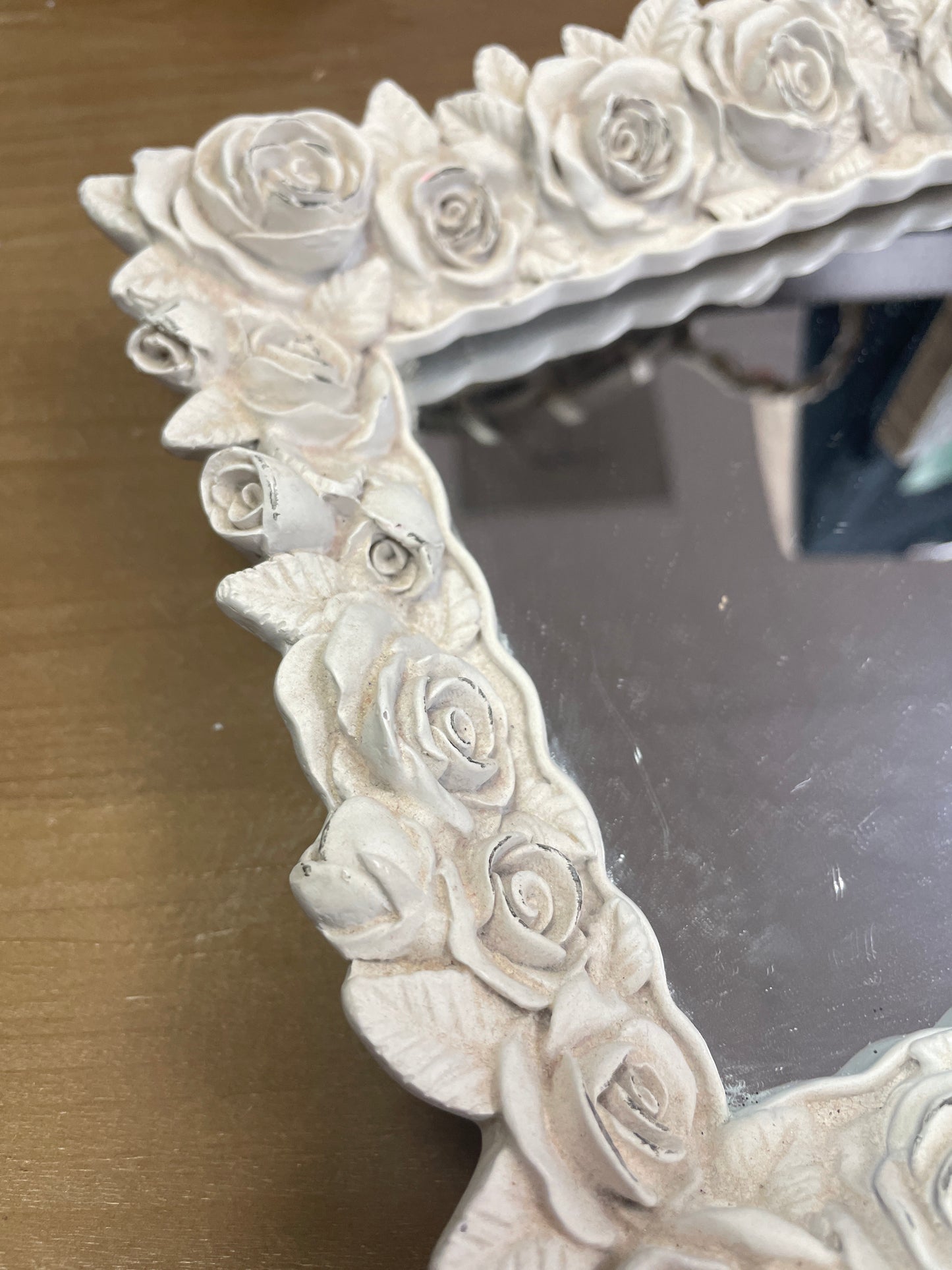 Mirrored Tray w/Roses