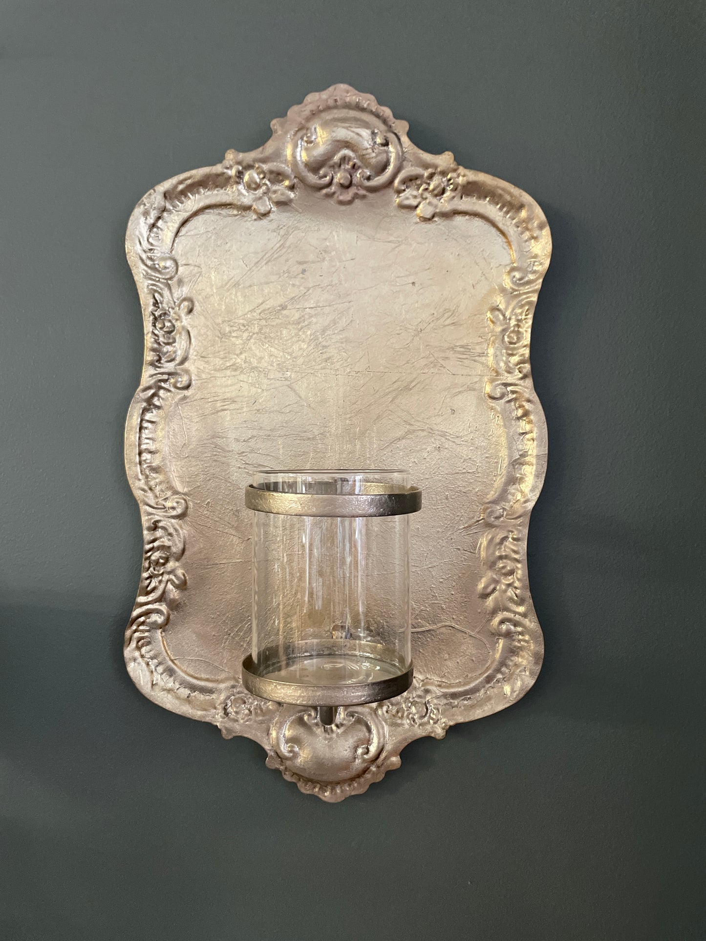 Gold "tray" Sconce