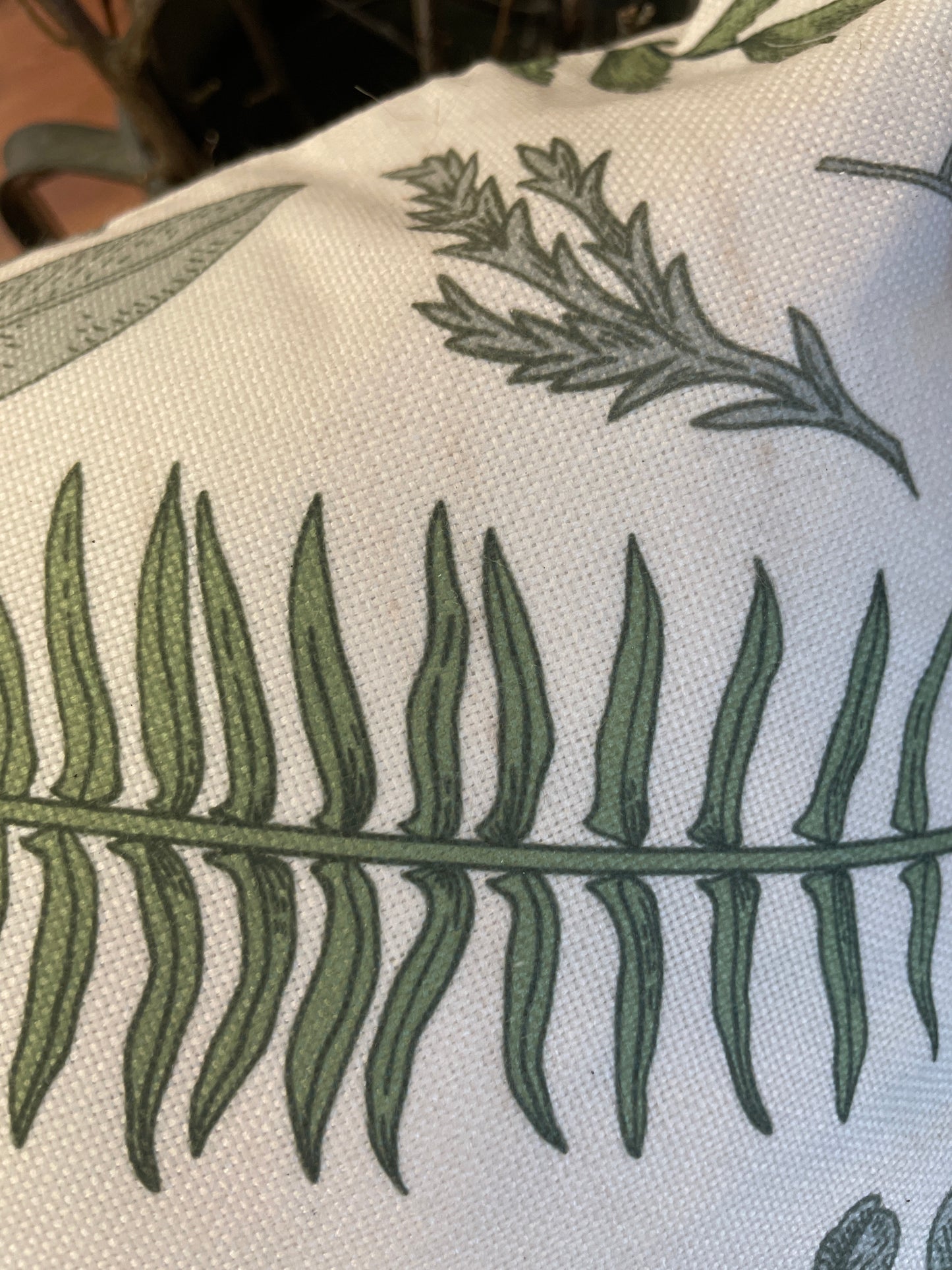 Fern Pillow (2 sided design)