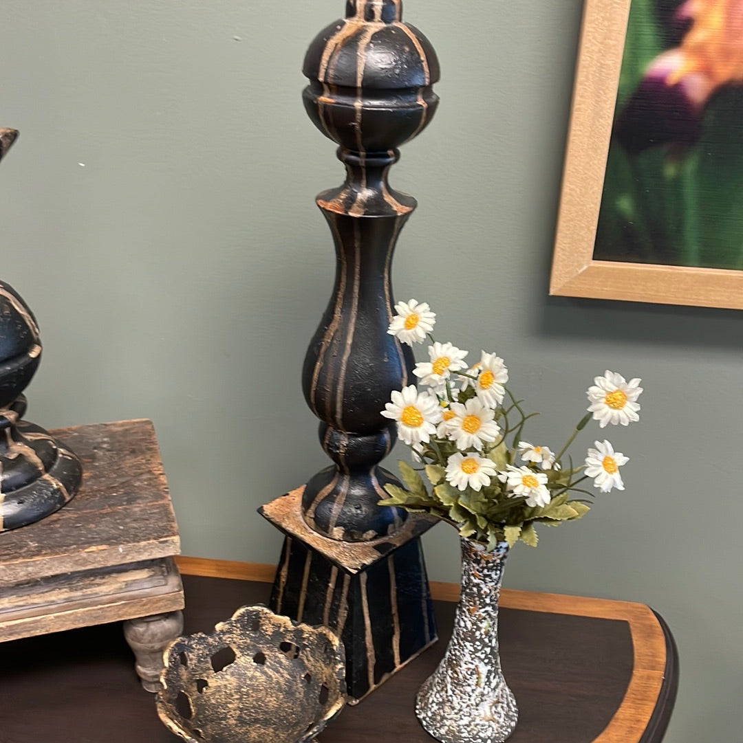 Black/Gold Finial - Tall