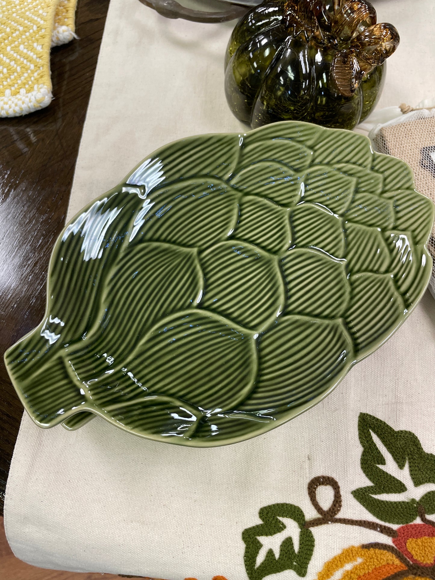 Green Artichoke Dish - 10"