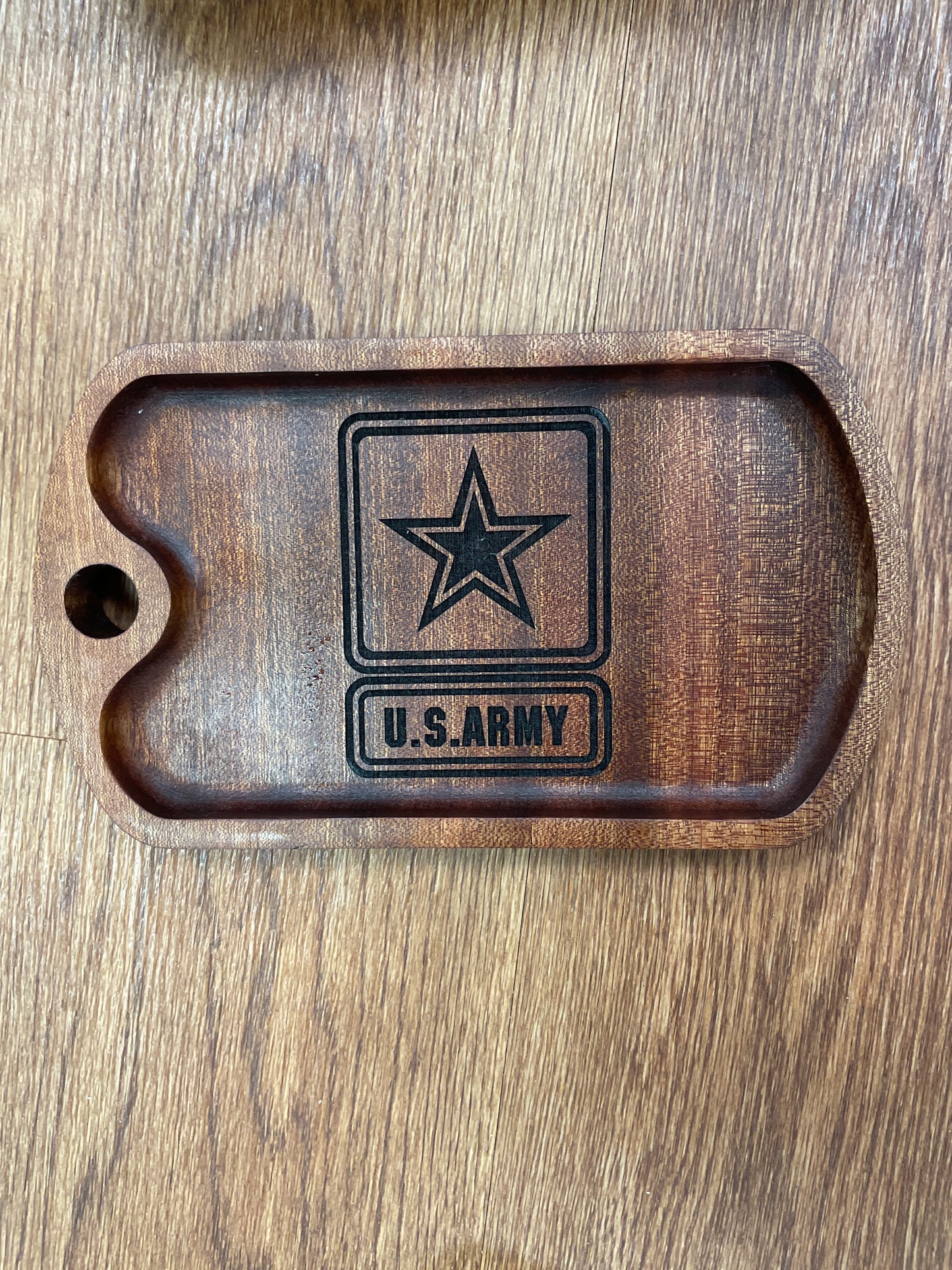 Valet Trays - Military - Sapele