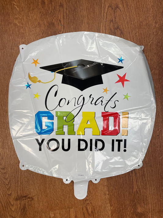 Mylar Balloons - Graduation - Star & Circle