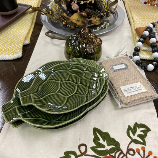 Green Artichoke Dish - 10"