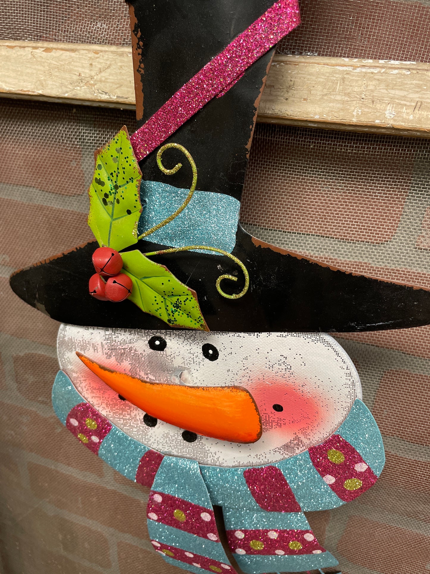 Hanging Metal Snowman