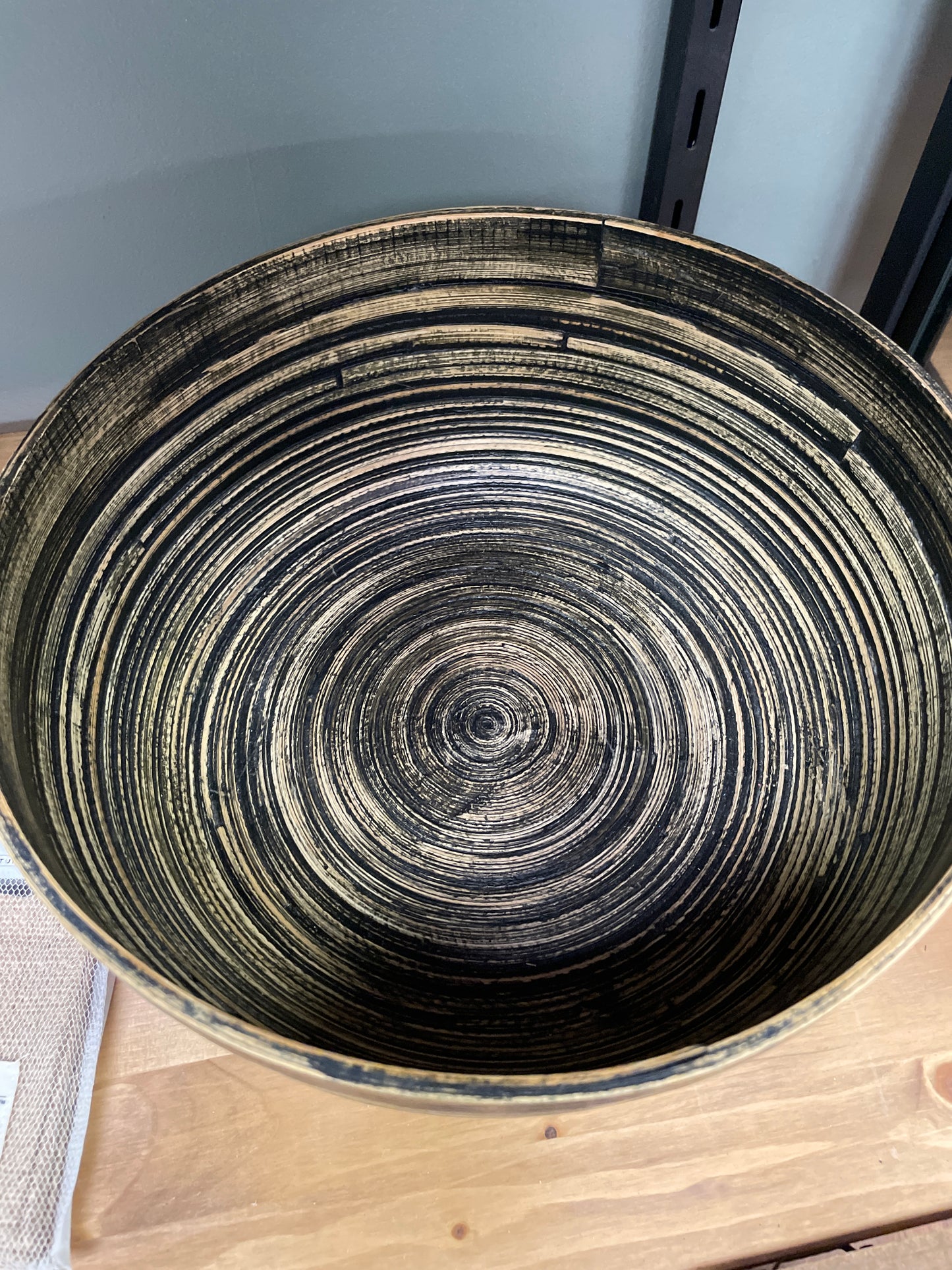 Black reed bowl