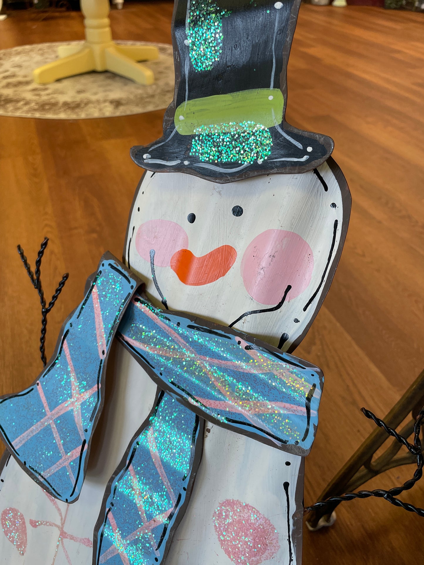 Tin Standing Snowman