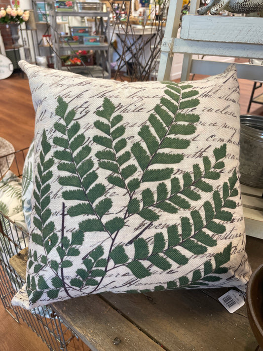 Fern Leaf - writing Pillow