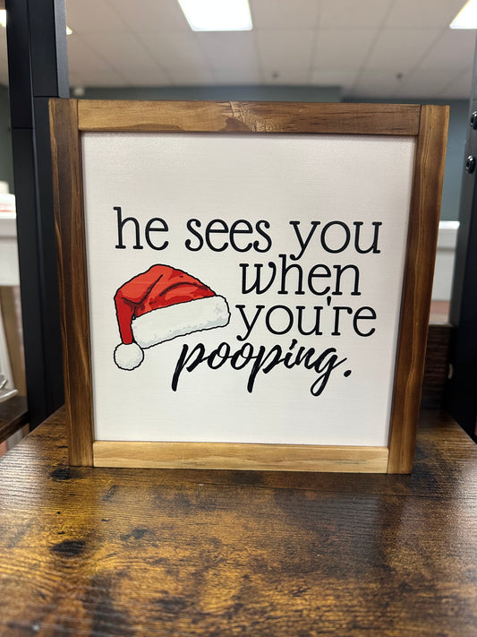 Santa Pooping