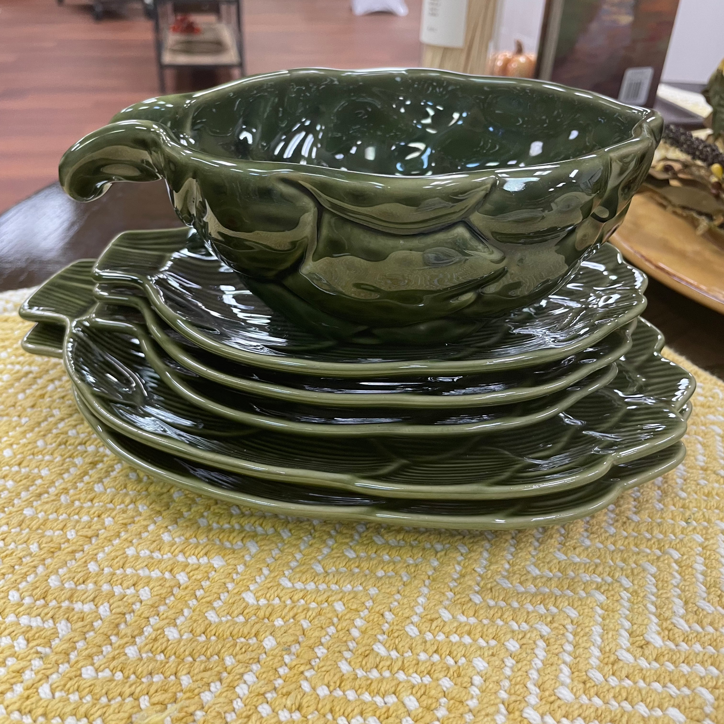 Green Artichoke Dish - 10"