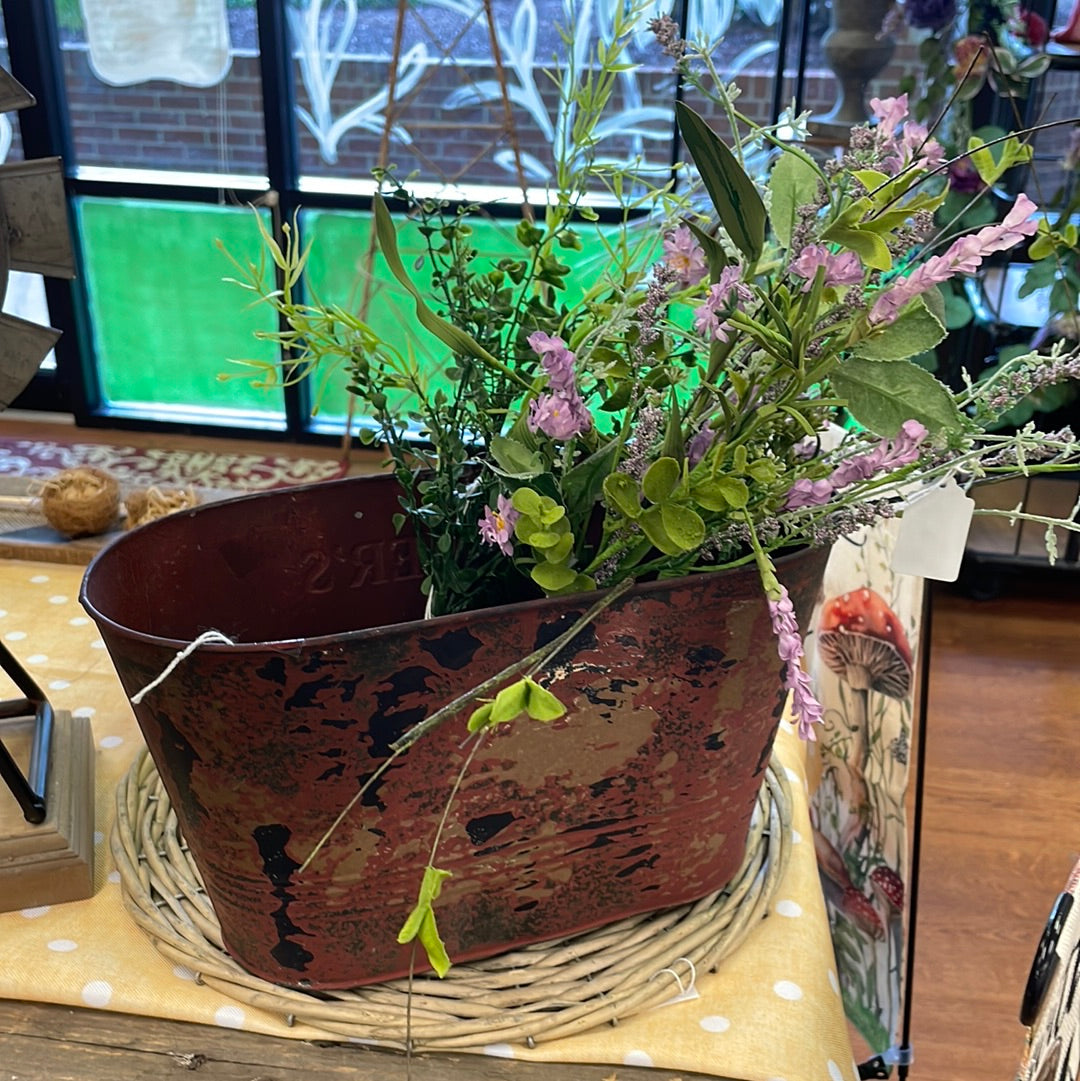 Red Oval Planter