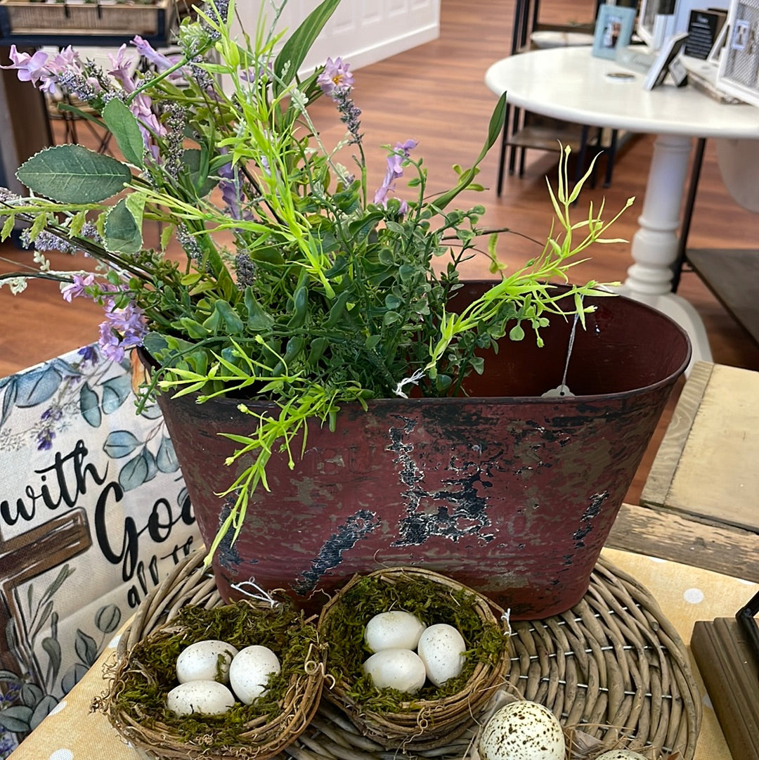 Red Oval Planter