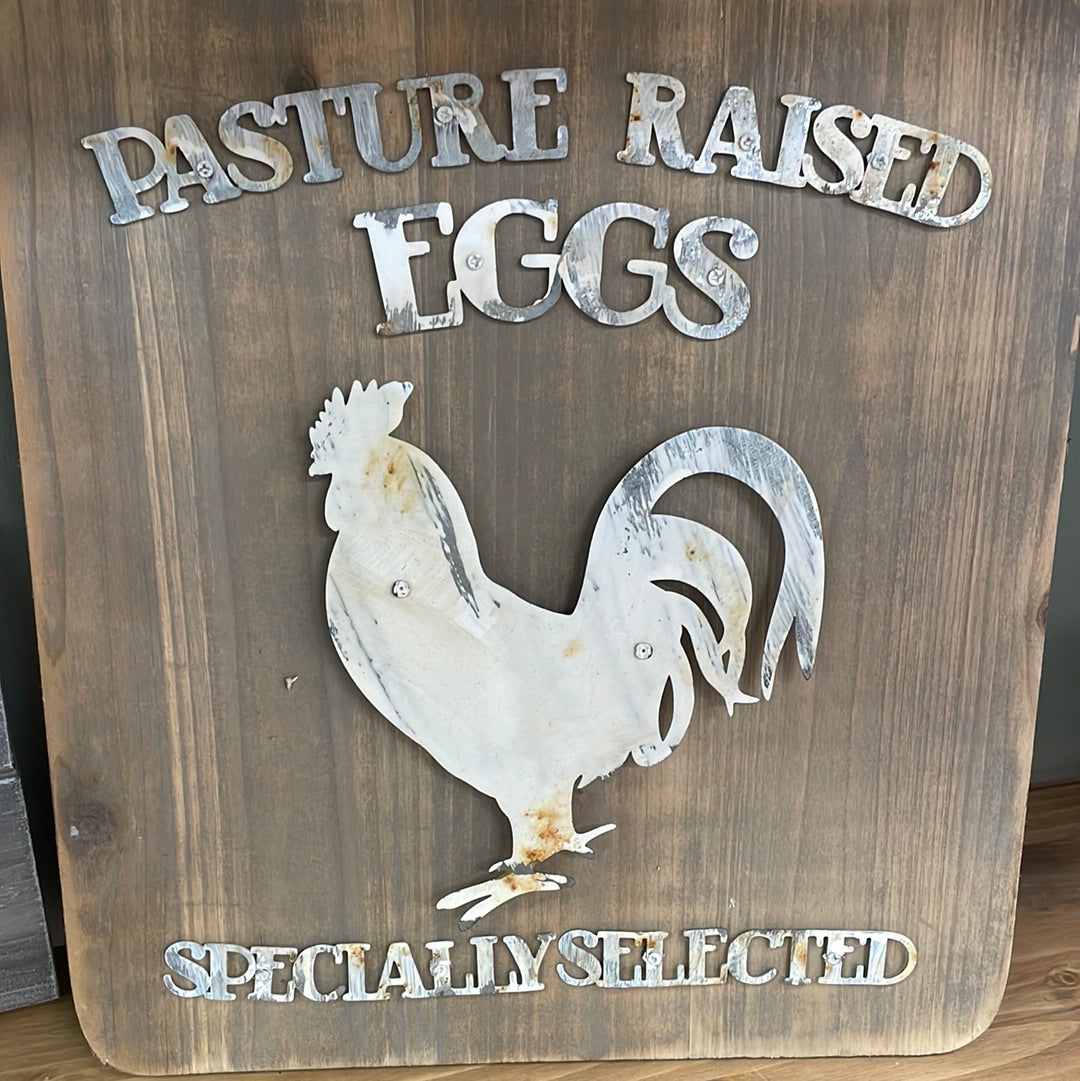 Pasture Raised Eggs Cutting Board